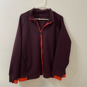 Xersion full zip jacket Maroon 1X